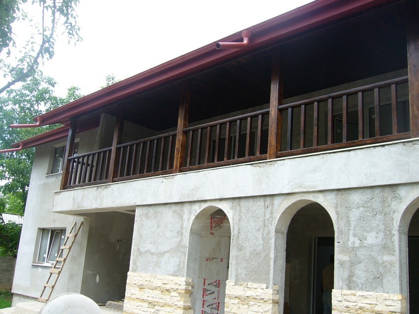 balustrada lemn exterior